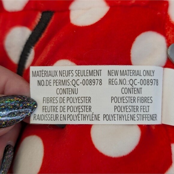 Disney Minnie Mouse 16" Squishmallow - Red Polka Dot Bow with Puffy Earmuffs - Picture 9 of 10